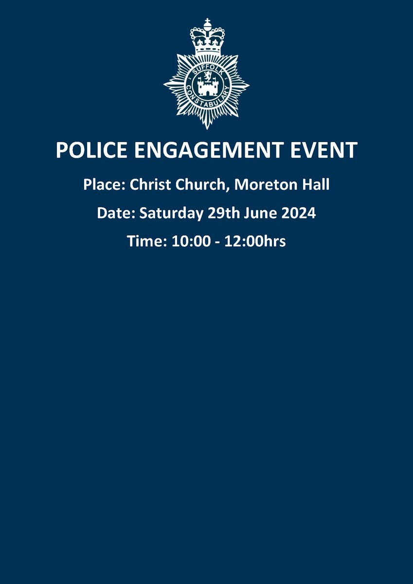Bury St Edmunds Police tweet media