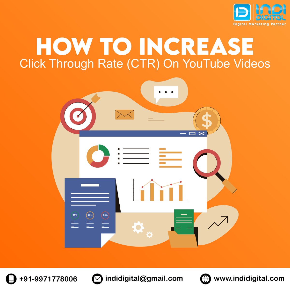 indidigitalinfo's tweet image. Unlock the secret to boosting your YouTube CTR with expert services! 🚀🎥 
#youtubegrowth #ctrboost #contentstrategy #youtubetips #videomarketing #indidigital