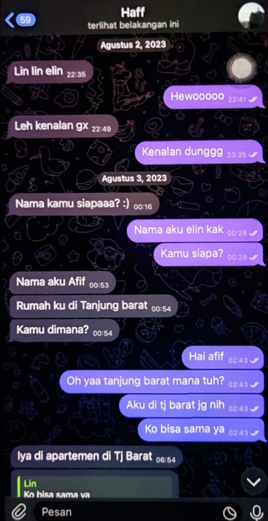 mariaelin12's tweet photo. Apakah client elin ini baper??? https://t.co/GJVLMMNloD
