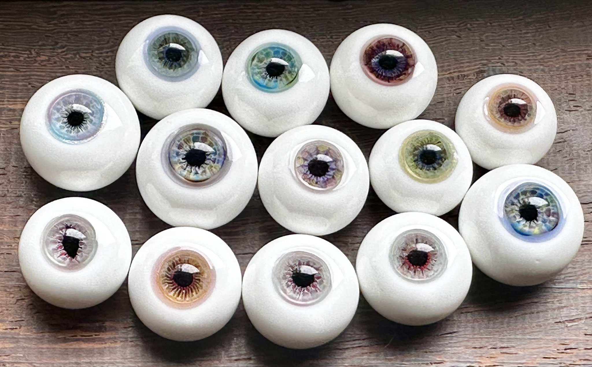 BJDドール用グラスアイ eye ⭐️キラキラ ブルー系 blue 12/1416