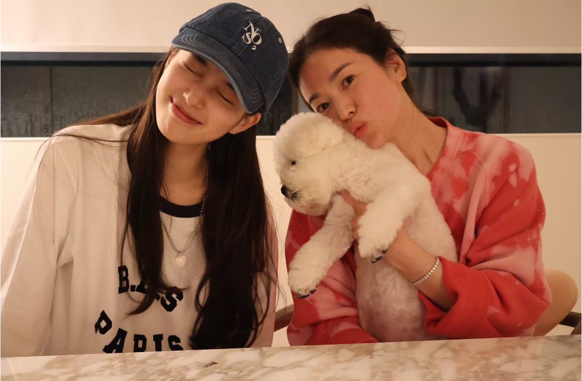 shuzkay's tweet photo. suzy at hyekyo’s home with kyo’s pup, ruby !! already giving best friendship energy, u don’t understand 😭😭 https://t.co/hOmrMlVEwO