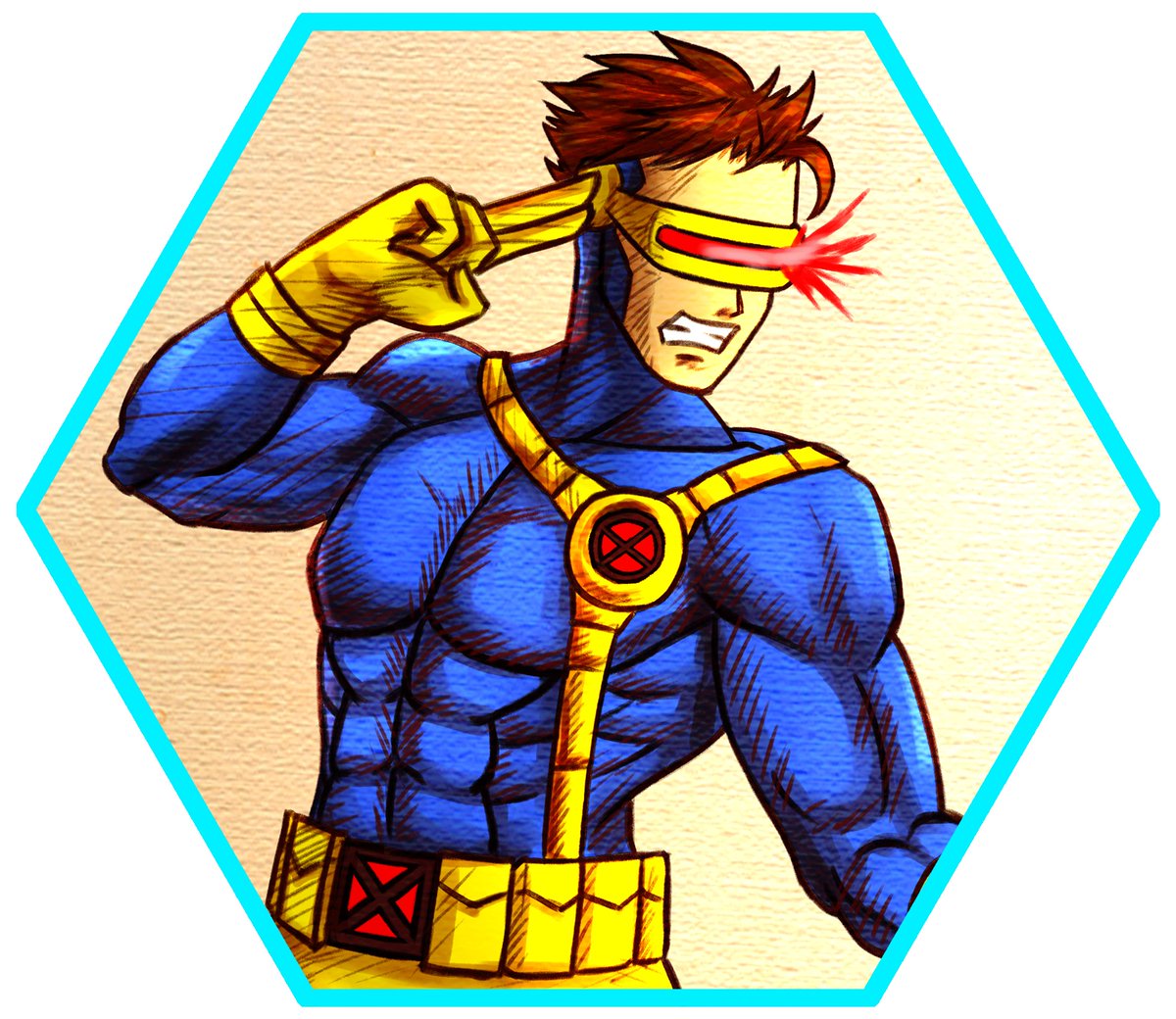 CrimsonblitzArt's tweet image. Alright MVC2 (or rather my MVC2 style) Cyclops done. 

#mvc2freed