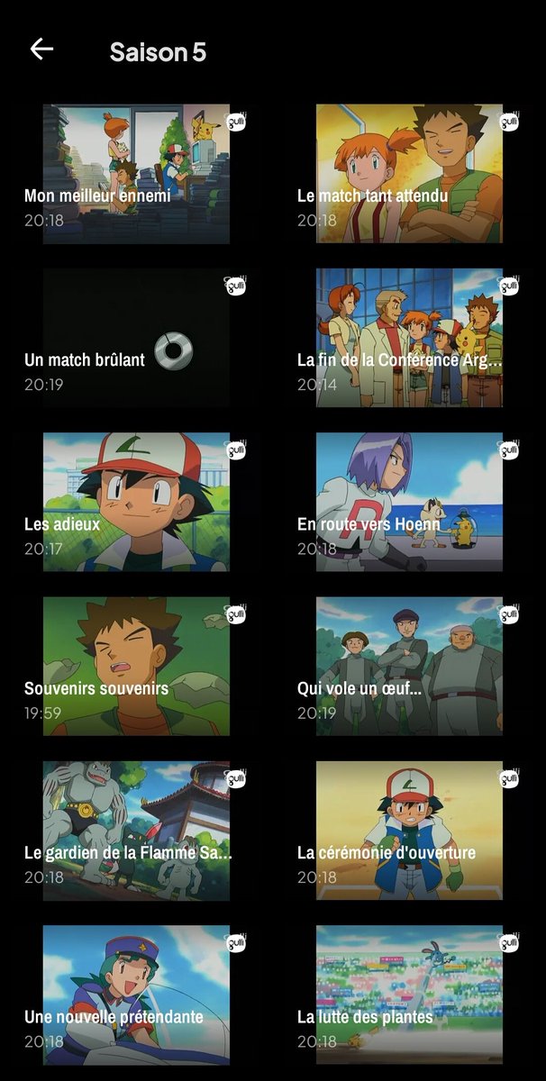 EternelleTv's tweet image. 🎉 Les 12 derniers épisodes de la saison 5 de Pokémon sont désormais accessible sur @m6plusofficiel et l'appli #Gulli.
Merci à eux d'avoir résolu ce vieux problème.
#M6Plus #tvPokémon