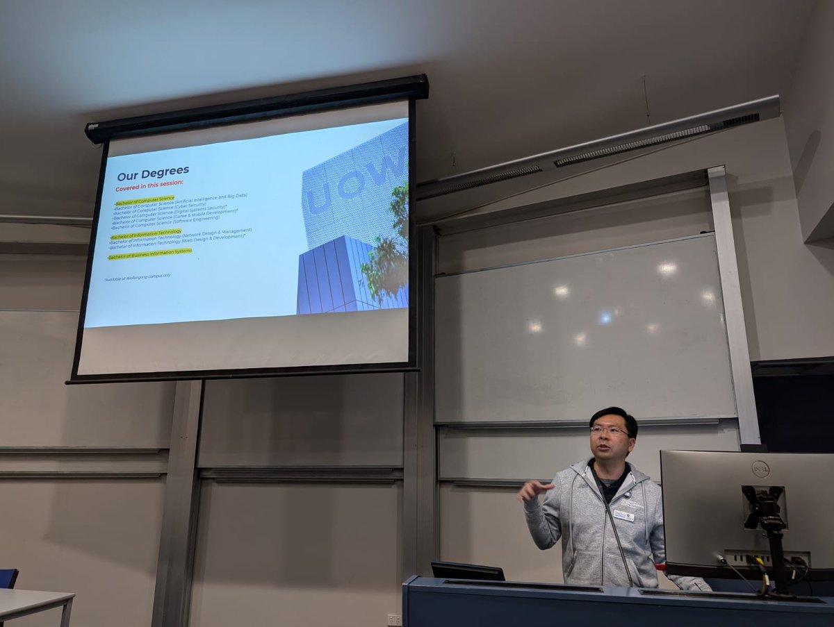 Willy Susilo (@wsusilo) on Twitter photo Our Information Session at the School of Computing and Information Technology EIS Open Day was fully packed. Many students are keen with technology update. <a href="/UOW/">UOW</a> <a href="/uoweis/">UOW Engineering and Information Sciences (EIS)</a> <a href="/GurselAlici/">Prof Gursel ALICI</a> <a href="/DrPMDavidson/">Patricia Davidson</a> <a href="/vc_uow/">VC UOW</a> Our Information Session at the School of Computing and Information Technology EIS Open Day was fully packed. Many students are keen with technology update. <a href="/UOW/">UOW</a> <a href="/uoweis/">UOW Engineering and Information Sciences (EIS)</a> <a href="/GurselAlici/">Prof Gursel ALICI</a> <a href="/DrPMDavidson/">Patricia Davidson</a> <a href="/vc_uow/">VC UOW</a>