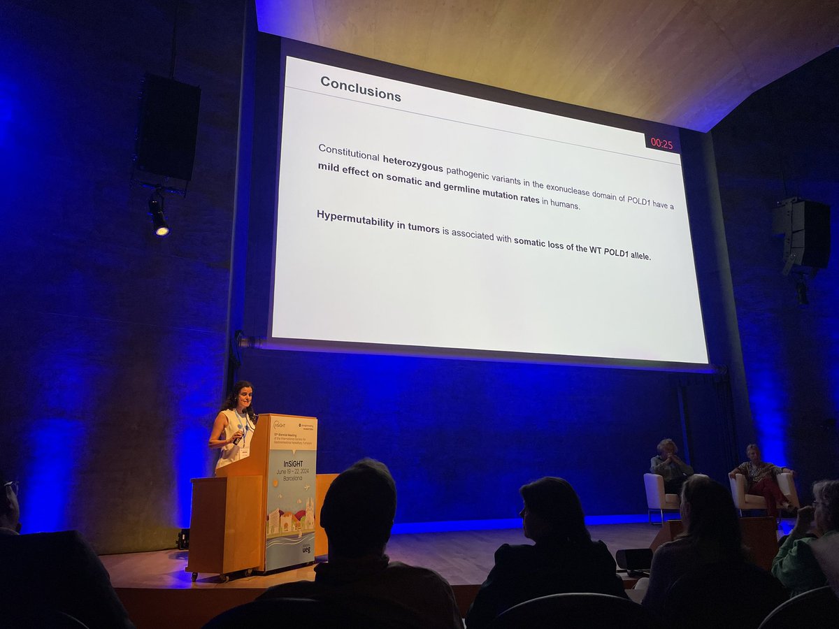 marionaterradas's tweet photo. And finally, two talks from the house:
1) @lvalleresearch on recessive effect of POLD1
2) @elisabetmunte on a bioinformatic pipeline to improve PMS2 genetic testing https://t.co/QA8pTMmx2G