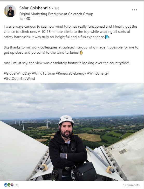 WindEnergyIRL's tweet photo. 🌟 🌈Competition Time🌈🌟 

When anyone from a member company uploads a photo or video from a wind farm and tags us on social media, you will be entered into a draw to win €100 cash!

#GetOutintheWind before the end of June to win! https://t.co/XJBX9iIFWM