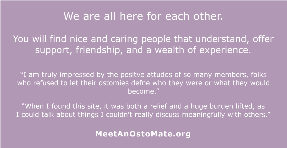 Understanding is key!
MeetAnOstoMate.org We are here for you. RT
ostomy stoma #wocn