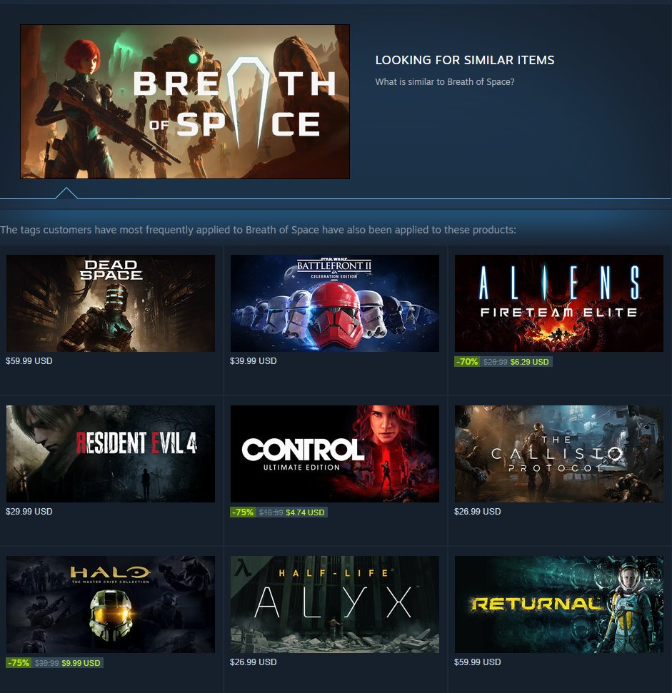 cressusgames's tweet photo. The game we're making and similar games according to Steam 👩‍🚀🚀👽🤖
- We need to work harder :) https://t.co/rUQzLaMgpM