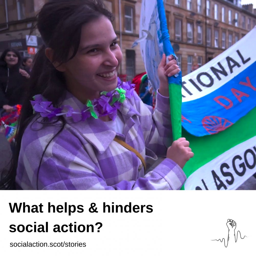 Lack of representation/role models from the Roma community hinders the social action of @roma_voice. 

Find out what #HelpsAndHinders social action for the Roma community. Storytelling by Lena Popikova and Meha Dedhia. In partnership with <a href="/Soc_Act_Scot/">Social Action Inquiry Scotland</a>. 

socialaction.scot/amen-sam-roma_…