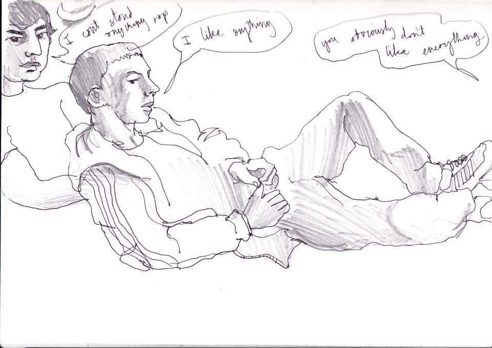 Sketch of the Day: Youth Offending Team at Hale, #Manchester, 2008