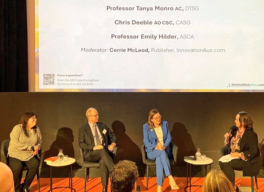 keirinjoyce's tweet photo. Excellent event by @Innov_Aus: the Dual-Use Forum at @Sydneymuseum; #CASG, @DefenceScience, @ASCA_Aus, #AUKUS, Investors, @DrCathyFoley, success stories. Keen for the CASG EOI for private investors! That has big potential to change the game! https://t.co/tYiWIMWjN6