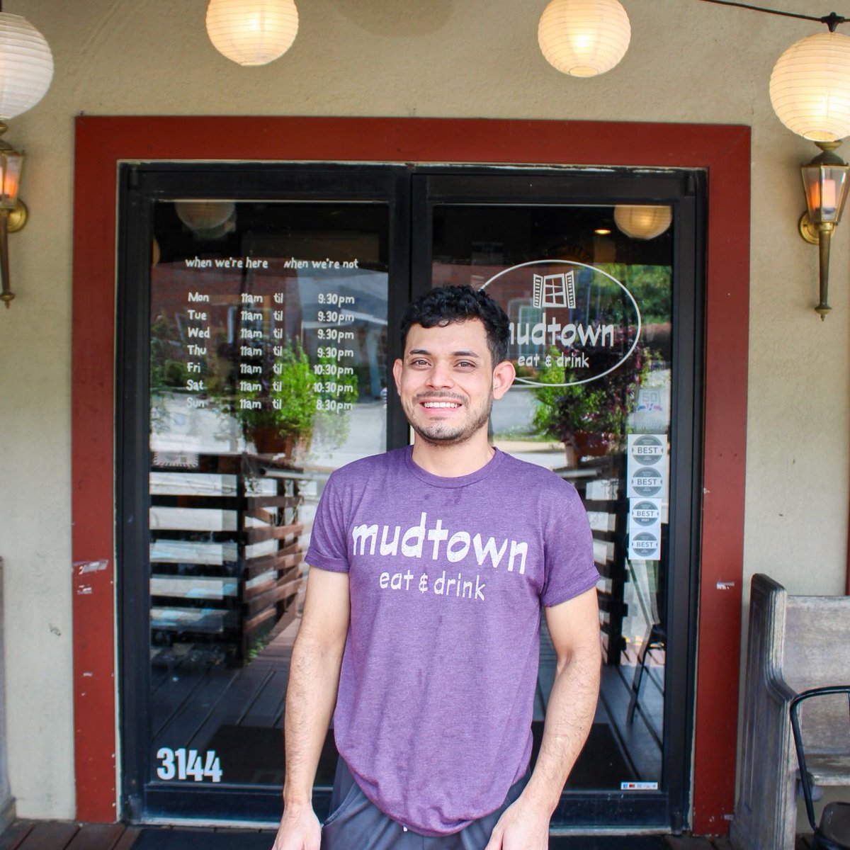 Everybody say hello to our Kitchen Manager, Gerson! 👋

He's been with us for 3 years now, &amp; we've enjoyed every second. We're thrilled to have him running our kitchen. If you see him around, say hello!! 

#EatMud