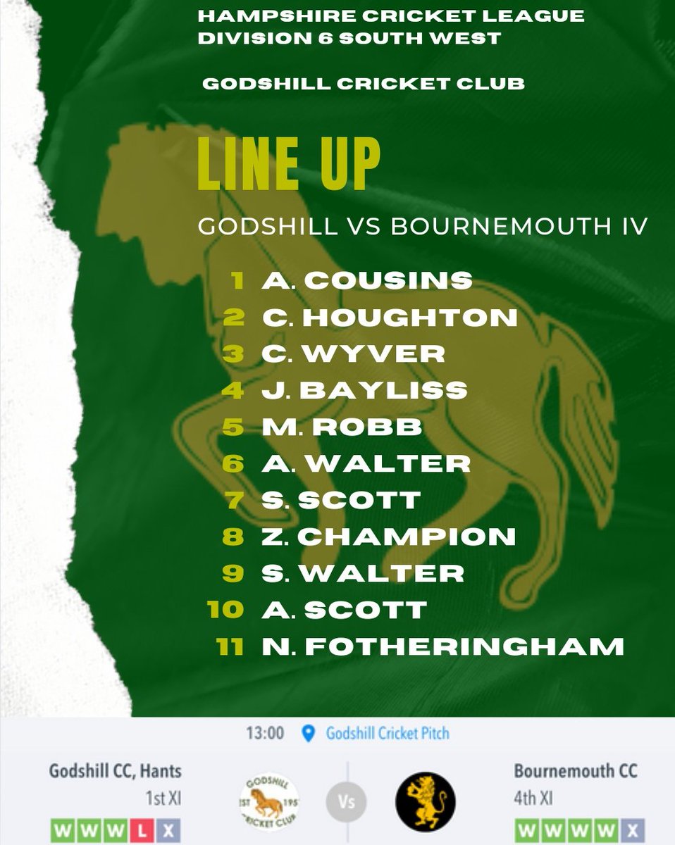 Sorry it's late. Slightly hungover. Looking forward to welcoming <a href="/Bournemouth_CC/">Bournemouth Cricket Club</a> today 🏏