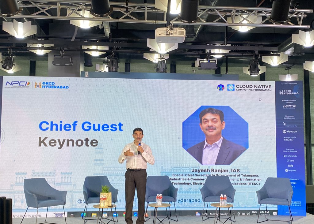 Jayesh Ranjan, IAS - Chief Guest at KCD Hyderabad
