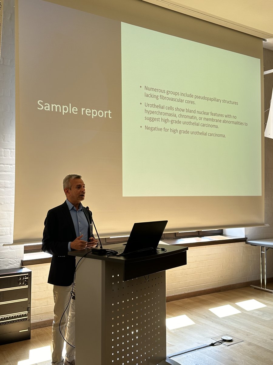 IACytology's tweet image. Now Dr @AshishC97225686 talks about Urinary Tract Cytopathology: Diagnostics and pitfalls #IACTutorialLeipzig #IACtutorial