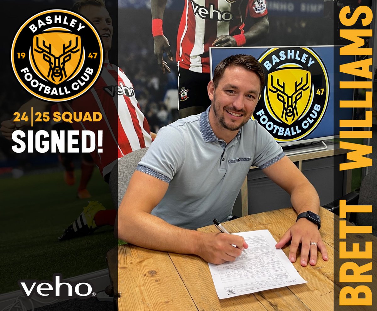 SIGNED! Welcome back the vastly experienced forward Brett Williams <a href="/Williow1987/">Brett Williams</a> who signs as player &amp; assistant manager. Brett was leading goal scorer for The Bash last season!! #UpTheBash #BashleyFC #WeTheForest