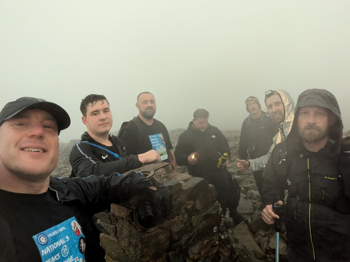 Members  from Tyldesley Rugby Club are taking on the national 3 peaks challenge. 

3 Mountains 🏔️ 
24 hours 
2 Very special causes.  

2 charities that hold a very special place in the hearts of all involved at the club! <a href="/MindCharity/">Mind</a> <a href="/NeuroblastomaUK/">Neuroblastoma UK 🎗</a> 

gofund.me/e131b9ce