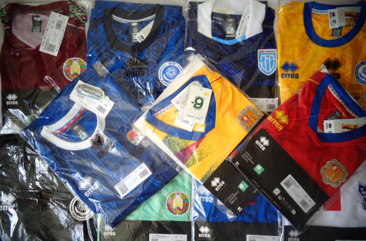 Football Fan UK (@footballfan_uk) on Twitter photo A huge lot of 24/25 national team shirts from <a href="/ErreaOfficial/">Erreà Sport</a> has arrived inc. Andorra, Kazakhstan, Faroe Islands, San Marino, Belarus and Liechtenstein. These will be on our website over the coming week. More shirts from Malta, San Marino and Luxembourg still to arrive. A huge lot of 24/25 national team shirts from <a href="/ErreaOfficial/">Erreà Sport</a> has arrived inc. Andorra, Kazakhstan, Faroe Islands, San Marino, Belarus and Liechtenstein. These will be on our website over the coming week. More shirts from Malta, San Marino and Luxembourg still to arrive.
