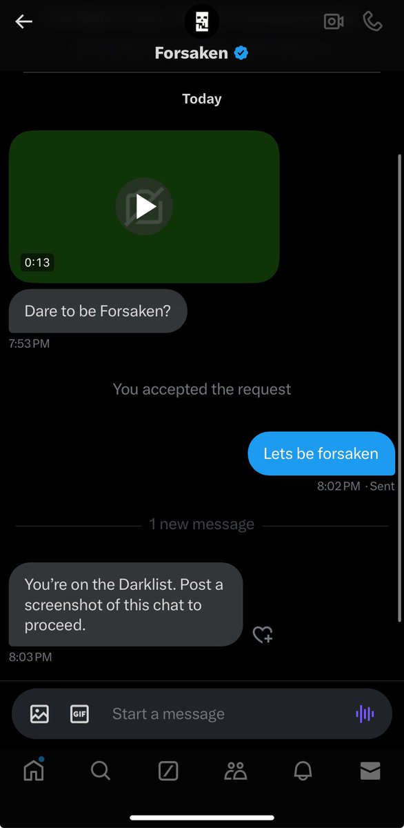 Swamy1196's tweet photo. Dare to be @TheForsakenNFT ? https://t.co/V6XwGsUdgm