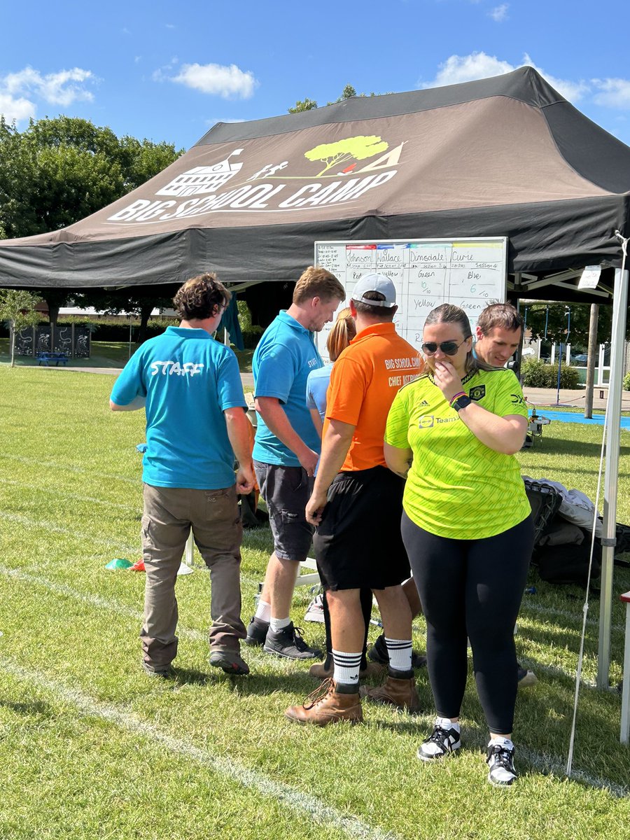 After a great carousel of activities today the teams are waiting to see which team will win the cup. It is very very close! Lots of children being commended and given the yellow t-shirt.  <a href="/bigschoolcamp/">bigschoolcamp</a> #makingmemories