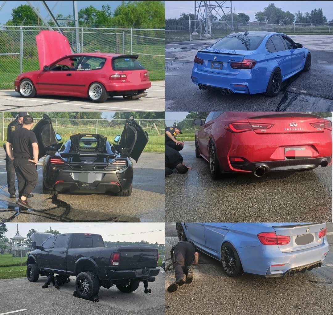 OPP_WR's tweet image. #HaldimandOPP and @ONtransport were conducting enforcement yesterday near Kohler in @HaldimandCounty. 4 licence plates seized from modified vehicles deemed unfit, numerous HTA offences and 1 commercial motor vehicle placed out of service. #safetyfirst^pc
