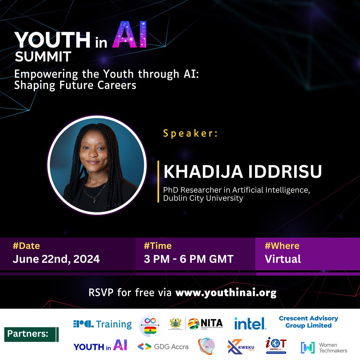 Khadija Iddrisu (@khadija_2_0) on Twitter photo I am excited to be speaking on the topic “Understanding the AI Landscape and Future Career Opportunities” <a href="/youthin_ai/">Youth in AI</a> Virtual Summit. Join me via: youthinai.org
#yiasummit #youthinai
#Ai I am excited to be speaking on the topic “Understanding the AI Landscape and Future Career Opportunities” <a href="/youthin_ai/">Youth in AI</a> Virtual Summit. Join me via: youthinai.org
#yiasummit #youthinai
#Ai