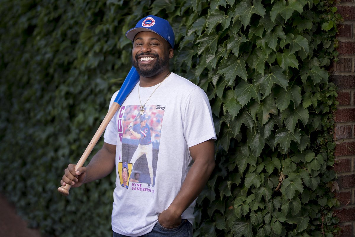 Cubs's tweet image. Ryno swag available now 🔥

Stop by the #Cubs Team Store at @GallagherWayChi to get exclusive Ryne Sandberg merch!