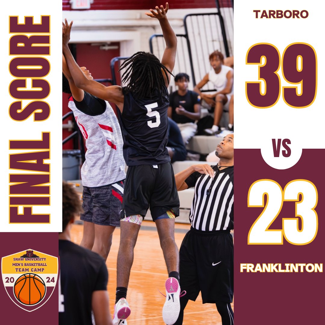 Tarboro shakes off a slow start to win Game 3. 
#ShawUMBBTeamCamp