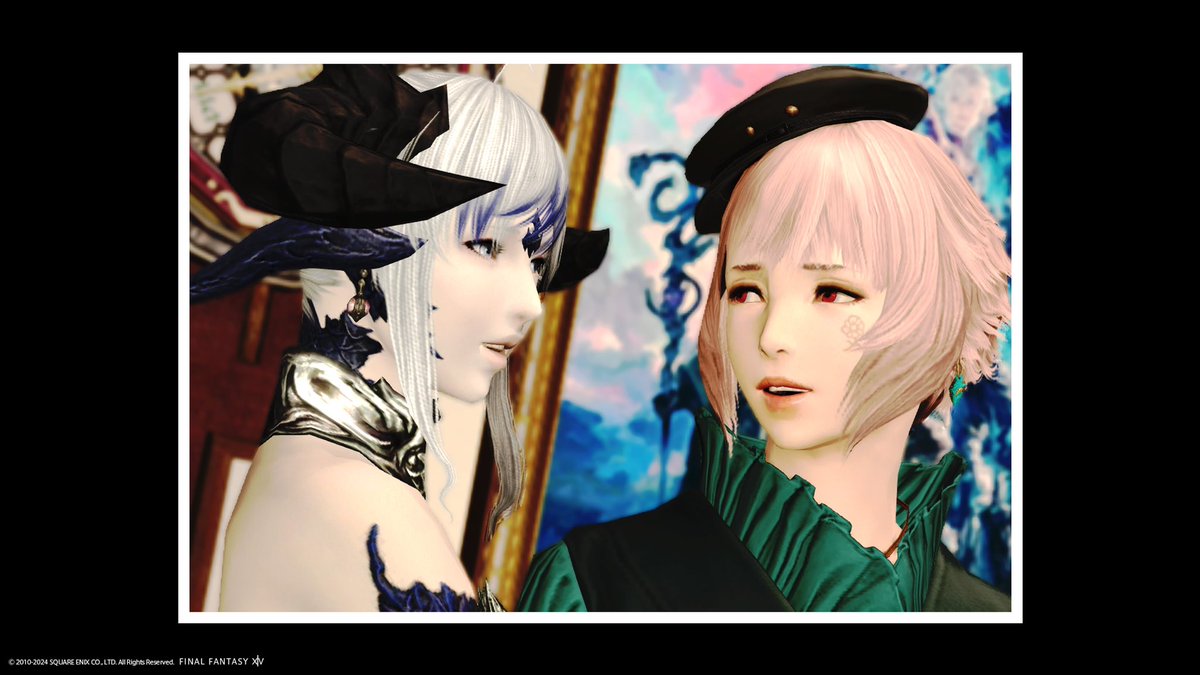 Eve_Licorne's tweet photo. FCメンバー女神のせしるんと
いつみてもめちゃくちゃ可愛い……
7.0になったらまたミドメスに割るタイミングあると思うから、その時にまた撮ろうね💕︎
#FF14 #FF14SCR #ミドメス #メスラ #アウラ #SweetCandyRain https://t.co/ZPmVh2FvCv