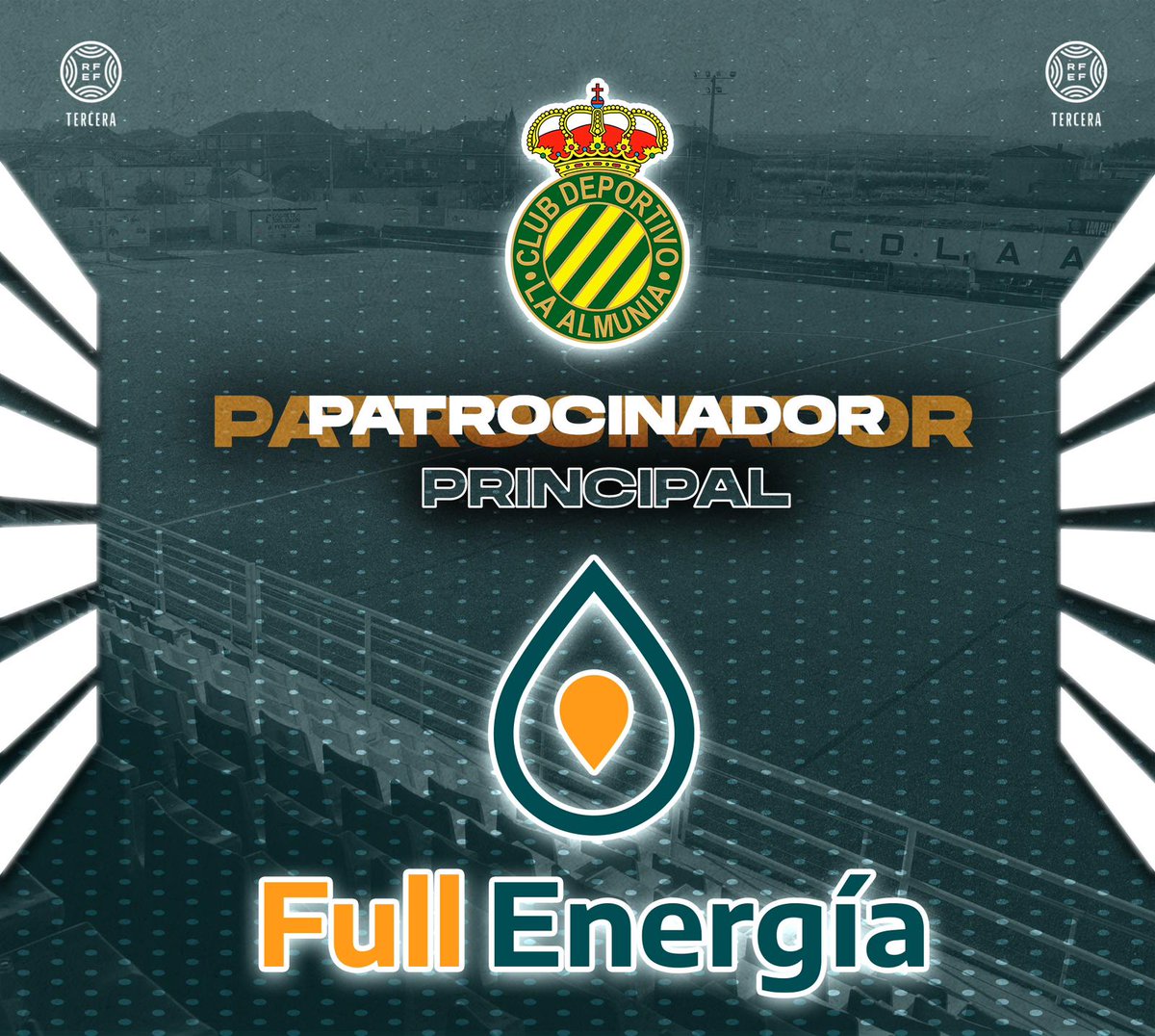 **📢 ¡Anuncio Especial! 🚀**
C.D. LA ALMUNIA queremos anunciar el acuerdo alcanzado con FULL ENERGÍA para ser nuestro patrocinador principal. Full Energía, especializada en suministro de Luz, Gas y EficienciaEnergética, con capital 100% aragonés y raíces locales. GRACIAS !!!