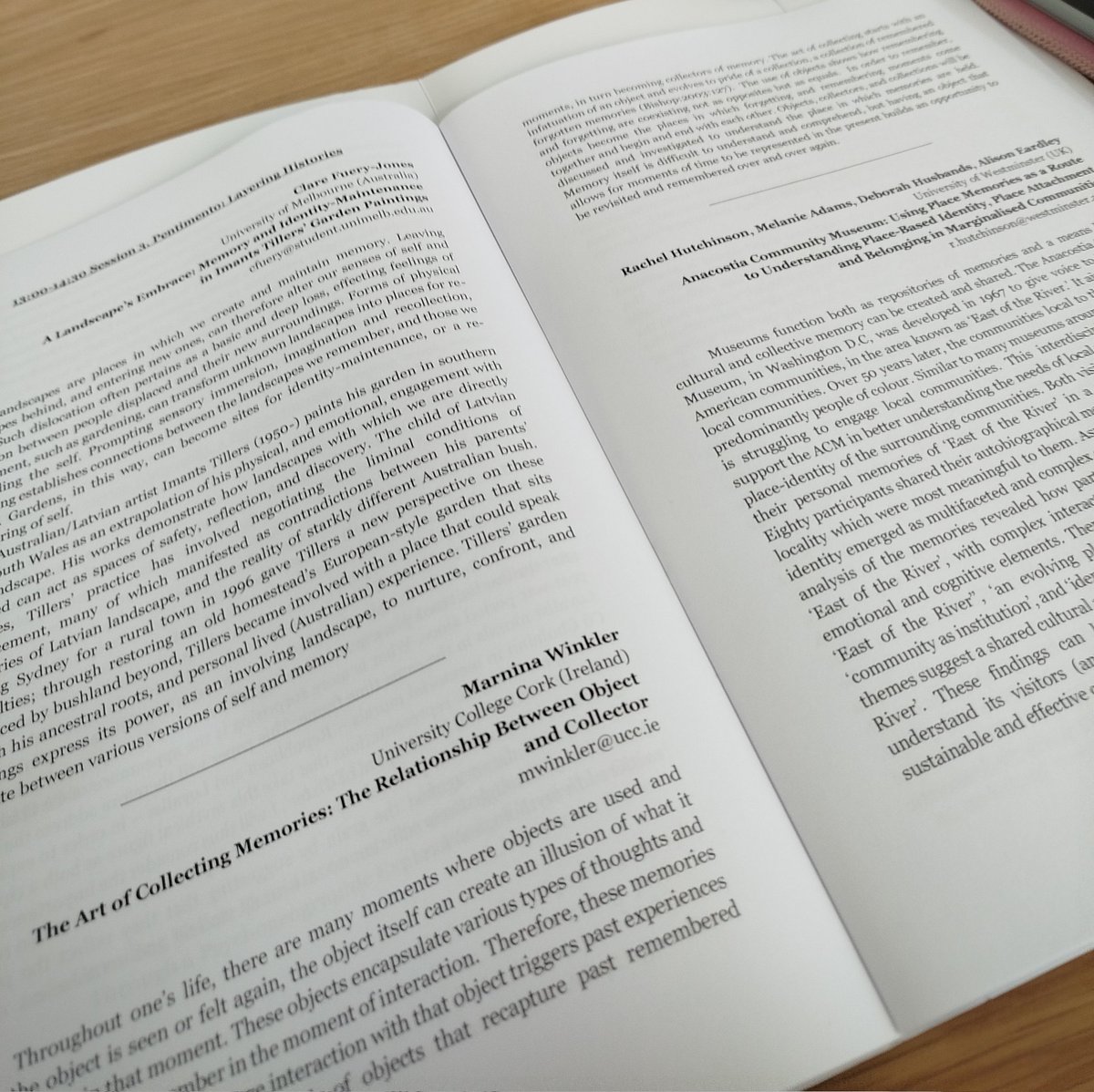 Good luck to <a href="/MarninaW/">Marnina Winkler</a> who is representing <a href="/UCC_German/">Department of German</a> at 'The Place of Memory &amp; the Memory of Place' international conference in Oxford today 👏 Her talk focuses on the relationship between object &amp; collector/her PhD research into the archives of Gerald Y. Goldberg <a href="/LCIResearch/">London Centre for Interdisciplinary Research</a>