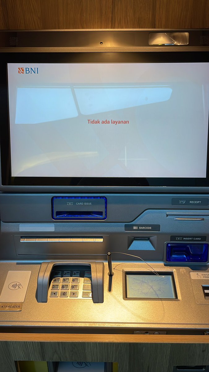 Wildy19's tweet photo. @BNI mohon info untuk display digics seperti ini apakah tidak berfungsi? https://t.co/XJ4AhLtkSp