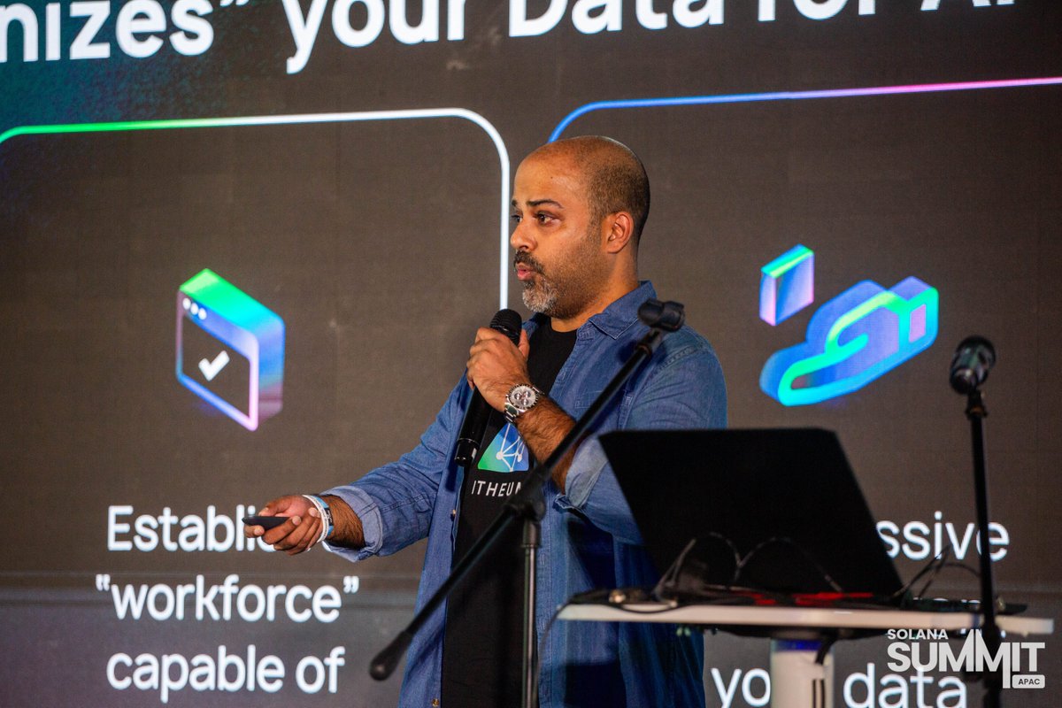 SolanaSummitOrg's tweet image. 5️⃣ prize goes to @itheum

They're building the data layer for the AI era by tokenising your data using NFTs!