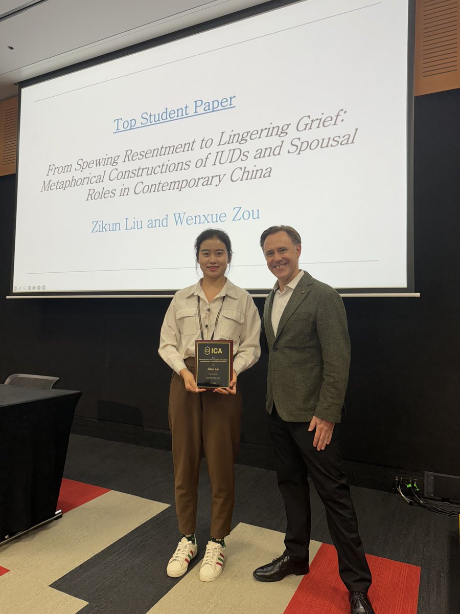 ICA Interpersonal Division (@ica_ipc) on Twitter photo Congratulations to Zikun Liu and Wenxue Zou for their Top Four Paper, Top Student Paper, and Garrison Memorial Awards from <a href="/ICA_IPC/">ICA Interpersonal Division</a> at #ica24! Congratulations to Zikun Liu and Wenxue Zou for their Top Four Paper, Top Student Paper, and Garrison Memorial Awards from <a href="/ICA_IPC/">ICA Interpersonal Division</a> at #ica24!