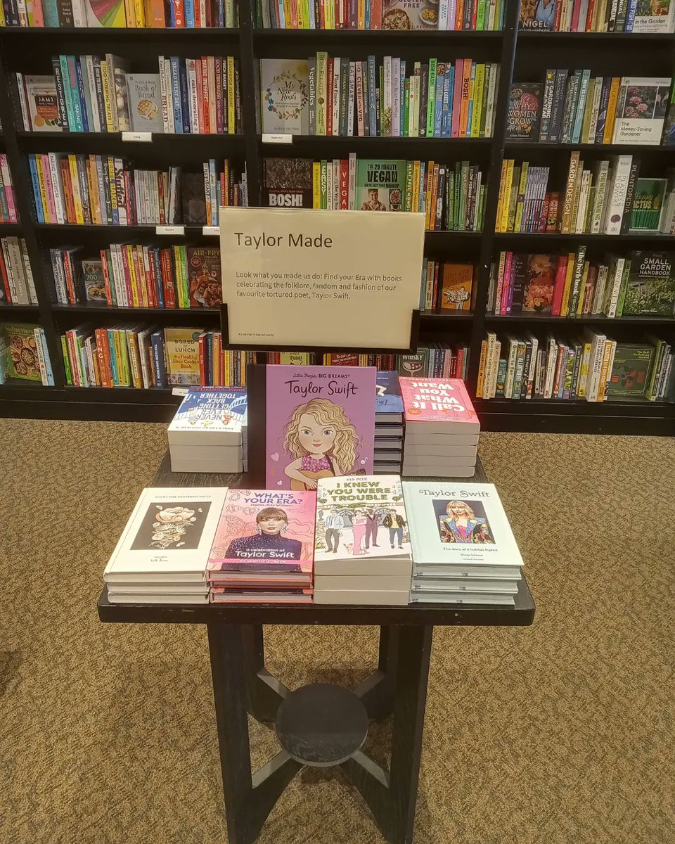 Taylor (Orpington's Version) 
We have a reputation as booksellers but we're also Swifties. So unleash your inner tortured poet, and be ready for it as Taylor steps away from the Christmas Tree farm and performs for the London Boy(s) and Lovers at Wembley. 
<a href="/taylorswift13/">Taylor Swift</a>