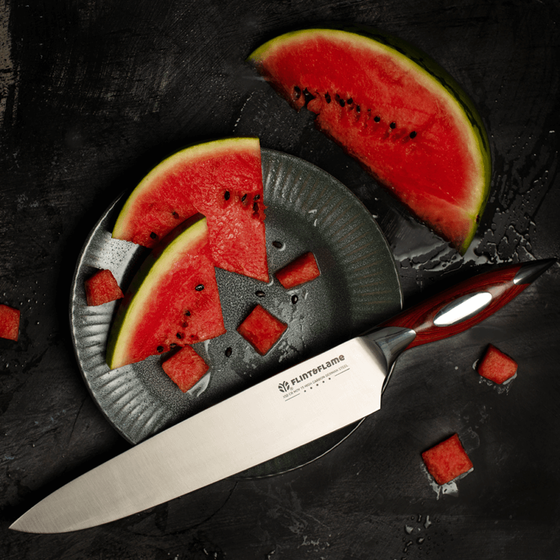 Summer is here, and the time for Farmer’s Market fresh melon is upon us. Make sure to add our 10” Classic Chef Knife to your kitchen collection. This is the professional chef’s go to knife! Get yours today! flintandflameusa.com/product/10-cla…
Use “Social30” at checkout to save 30%