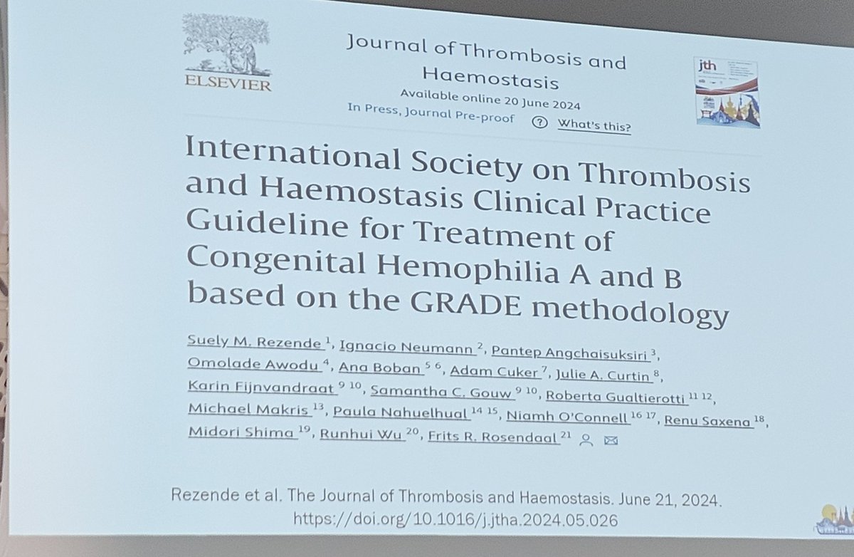 The <a href="/isth/">ISTH</a> Guidelines on haemophilia have just been published together with 3 commentaries on the eve of #ISTH2024. These have already raised very significant concerns with many in the community including <a href="/wfhemophilia/">WFH</a> <a href="/EHC_Haemophilia/">EHC_Haemophilia</a> , PedNet, the haemophilia treaters from 1/15