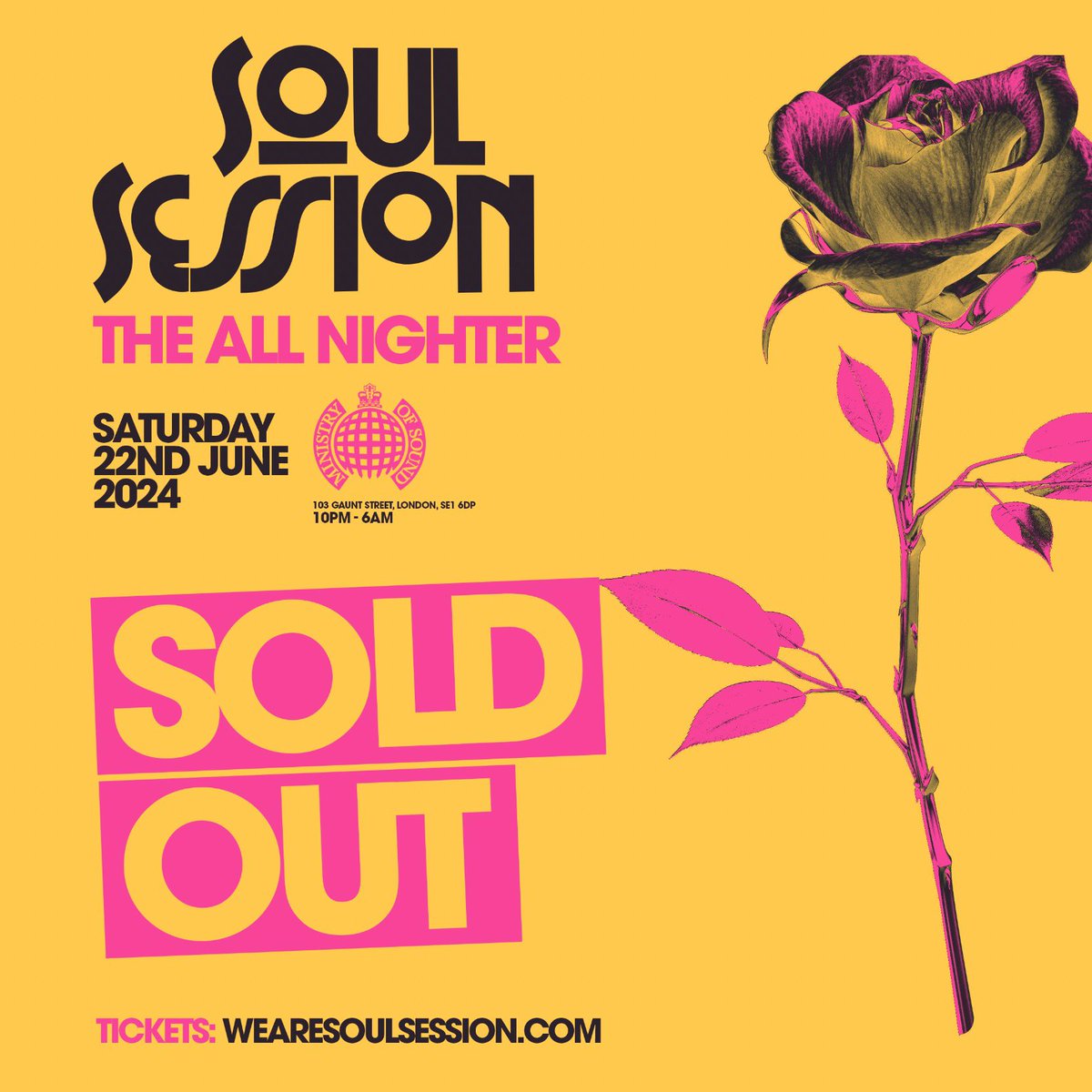 SoulSessionUK's tweet image. We Are Now SOLD OUT For Tonight’s Show! A Massive Thank You 🥹 To Each &amp;amp; Every One Of You Who Bought Tickets 🫶 We Can’t Wait To See You On The Dance Floor 🥳  

#wearesoulsession #soulsession #housemusic #housemusiclovers #openingsummerparty