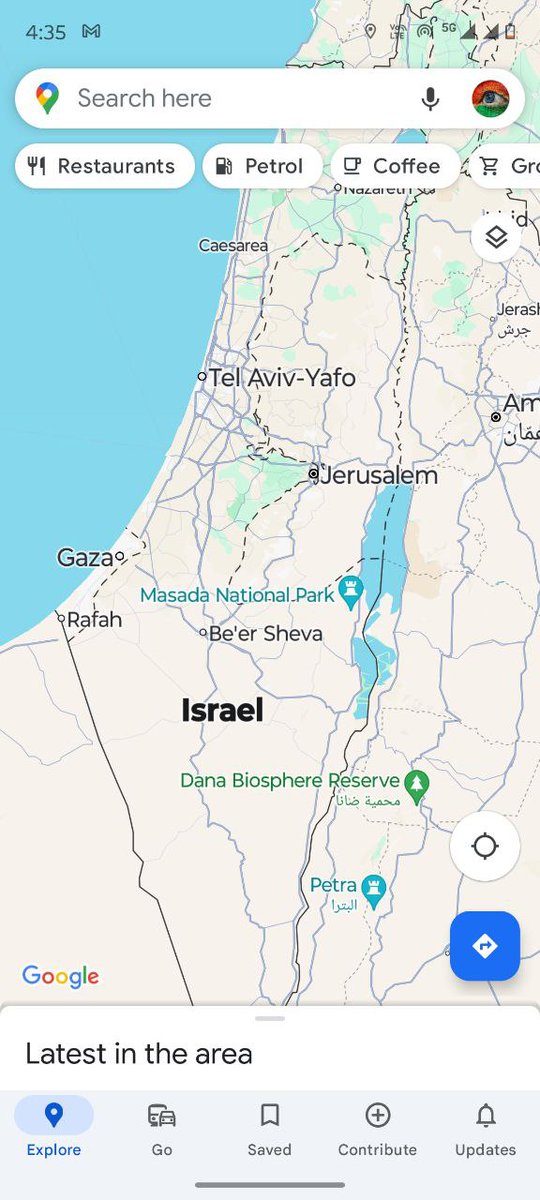 theepicmap's tweet photo. Google remove Palestine from Google map 🗺️ https://t.co/rjNLCksbro