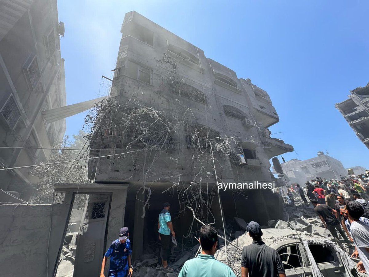 Timesofgaza's tweet image. Don&apos;t Look Away | At least 42 civilians have been killed in a series of lsraeli airstrikes across Gaza City, Northern Gaza