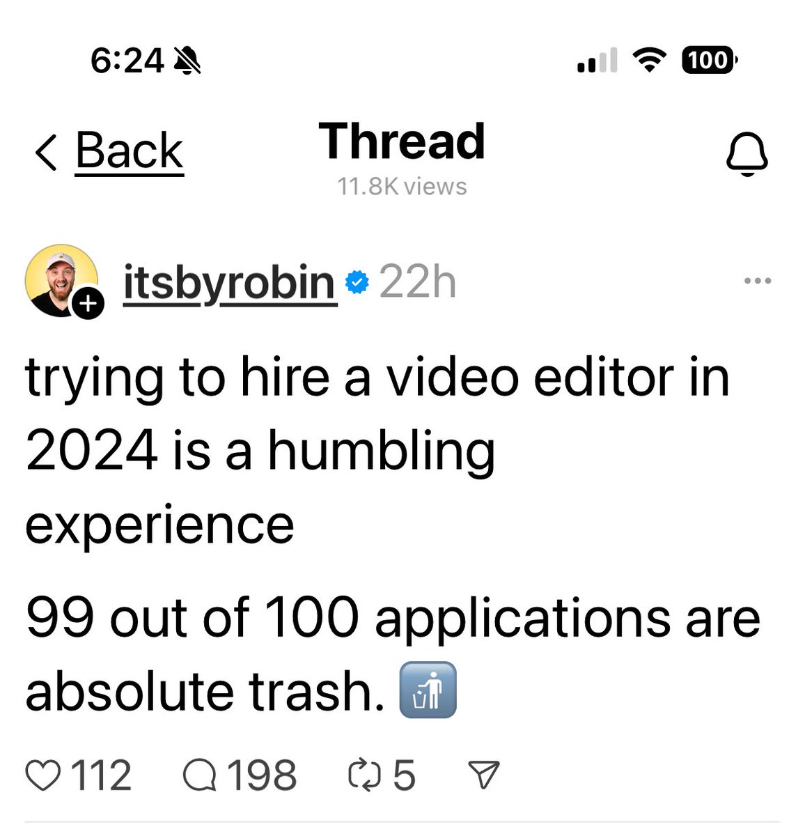 editblog's tweet image. Dang. This thread on Threads is kinda crazy. Sorta funny, kinda sad, a bit Enlightening. #postchat but not really postchat. ⁦Did you try over here @robinebers⁩ ?