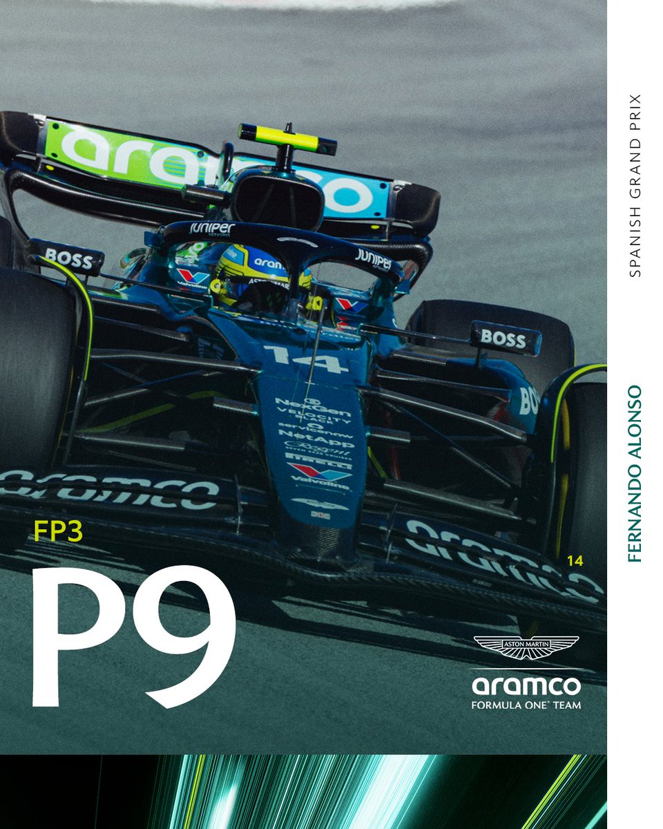 AstonMartinF1's tweet photo. Free practice in Catalunya concluded. 👊

#SpanishGP https://t.co/ApjJmIuxPc