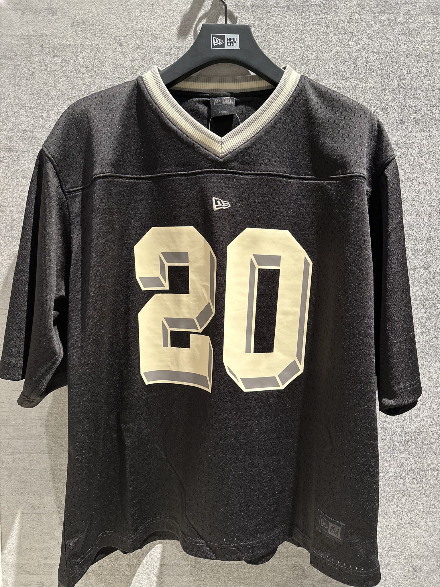 半袖 フットボールシャツ BLACK LABEL SS24 ブラック