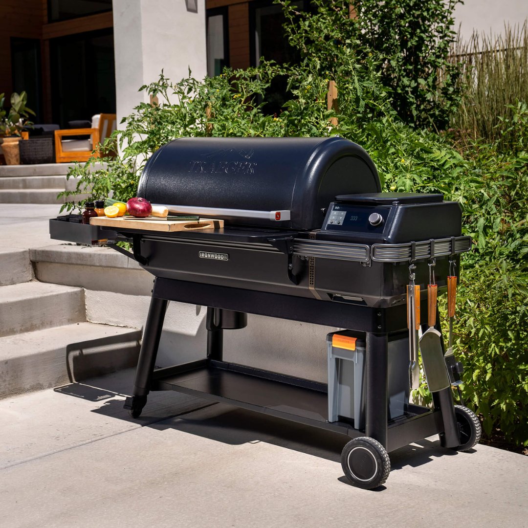 chessingtongc's tweet photo. ☀️🔥 The sun is shining and it's probably got you thinking about investing in a new BBQ... that's where we can help! Grill in style all season long by indulging in the new 'buy any Traeger and get a cover free' offer. (Cover discount applied at checkout for online orders) https://t.co/Iu993dU3Lm