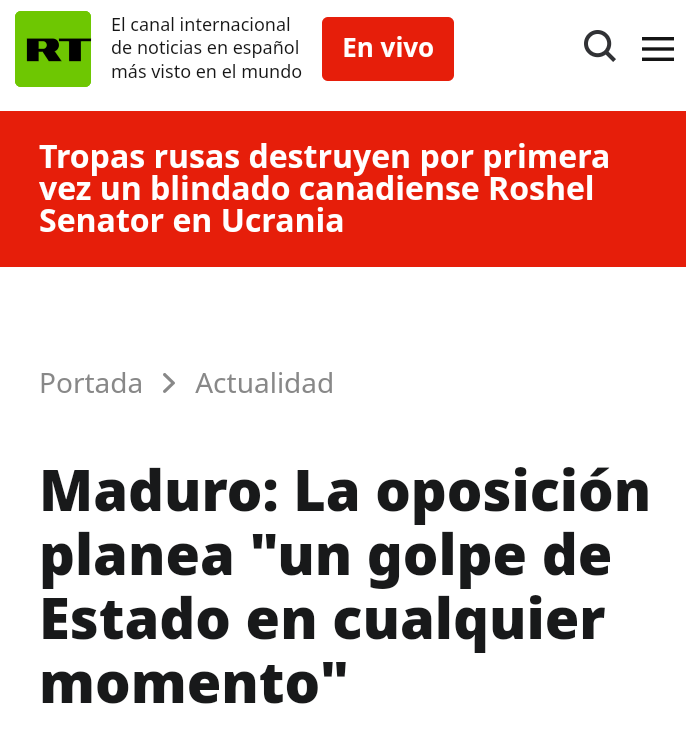 Presidente Nicolás Maduro

¡Alerta Mundial!