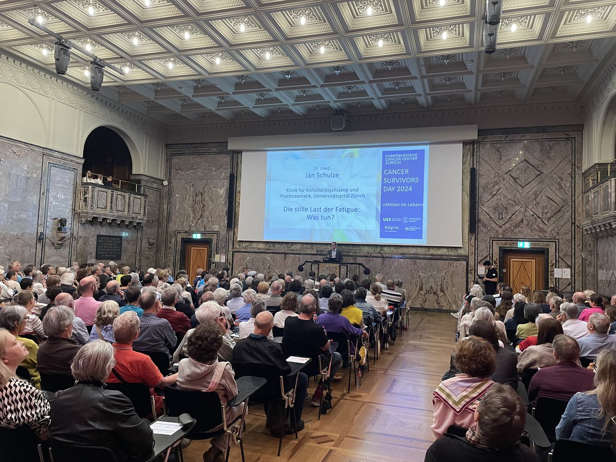 Comprehensive Cancer Center Zurich (@cccz_usz) on Twitter photo Kicking off the 3rd Cancer Survivors Day is <a href="/Mat_Guc/">Matthias Guckenberger</a>
We are looking forward to a great day meeting more than 400 cancer survivors and their loved ones.
<a href="/Unispital_USZ/">Unispital_USZ</a> <a href="/UZH_en/">University of Zurich</a> Kicking off the 3rd Cancer Survivors Day is <a href="/Mat_Guc/">Matthias Guckenberger</a>
We are looking forward to a great day meeting more than 400 cancer survivors and their loved ones.
<a href="/Unispital_USZ/">Unispital_USZ</a> <a href="/UZH_en/">University of Zurich</a>