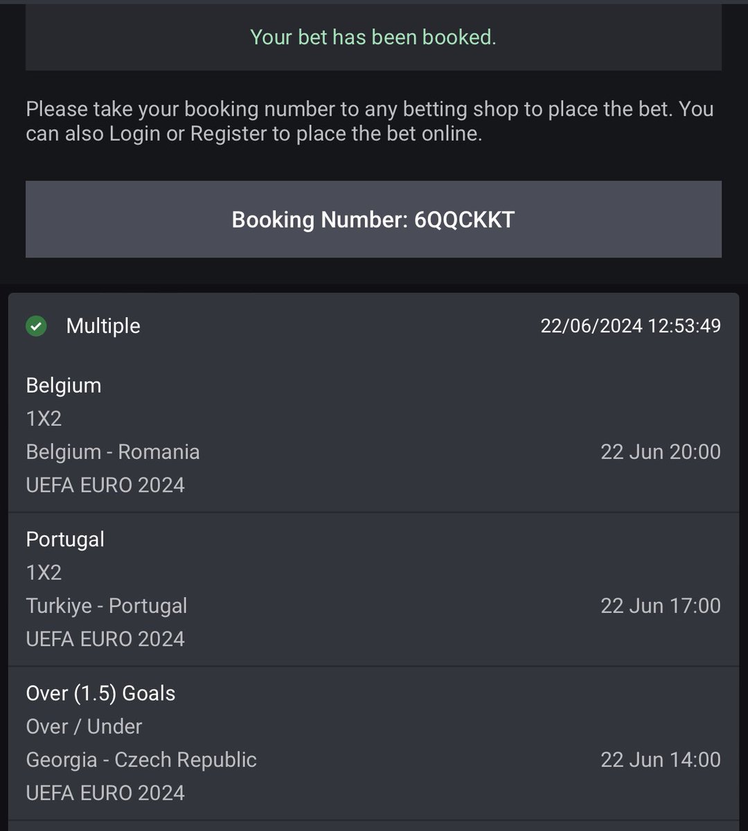 CertifiedOdds's tweet photo. #EURo2024 Acca
Bet9ja - 6QQCKKT https://t.co/qlqnjsWeMF