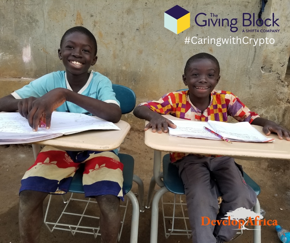 developafrica's tweet photo. Develop Africa has partnered with #TheGivingBlock to make supporting education in Africa easier than ever. Your crypto donations can create a significant impact. 🚀 Donate today at https://t.co/1N8eLbfiR9 and join the movement for change. 🌟 #CryptoForChange #CaringWithCrypto https://t.co/pnYwje3dFr