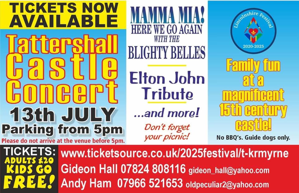 lincsmasonic's tweet photo. Get ready to rock and roll as we present Concert at The Castle!
Taking place in the historic grounds of Tattershall Castle this promises to be unforgettable evening of performances by some of the best tribute bands around!
#ConcertAtTheCastle #Lincs2025 #Lincolnshirefreemasons https://t.co/DpHFolKuqp
