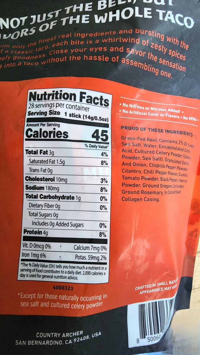 LionsFit4life's tweet image. Always grab the regular beef sticks at Costco, but spotted a new taco flavor and had to try them. Such a tasty change! 🌮 #CostcoFinds #SnackUpgrade